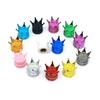 4pcs Car Tire Valve Stem Caps Crown Shaped Metal Insert Valve Caps for Automotive Wheel Tire Valve Stem Protection