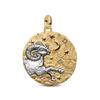 New 925 Silver Summer Coin Twelve Constellation Carving Hang Tag Charm Beads Suitable for Bracelets, Necklaces, Fashion Jewelry