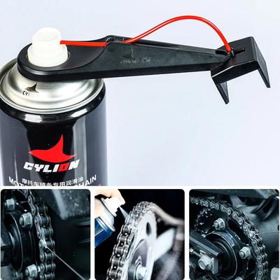 1/2 Piezas Rociador Lubricador de Cadena de Motocicleta Herramienta Lubricadora sin Desorden Cera para Cadena Accesorio Limpiador de Cadena Aplicador de Aceite para Cadena