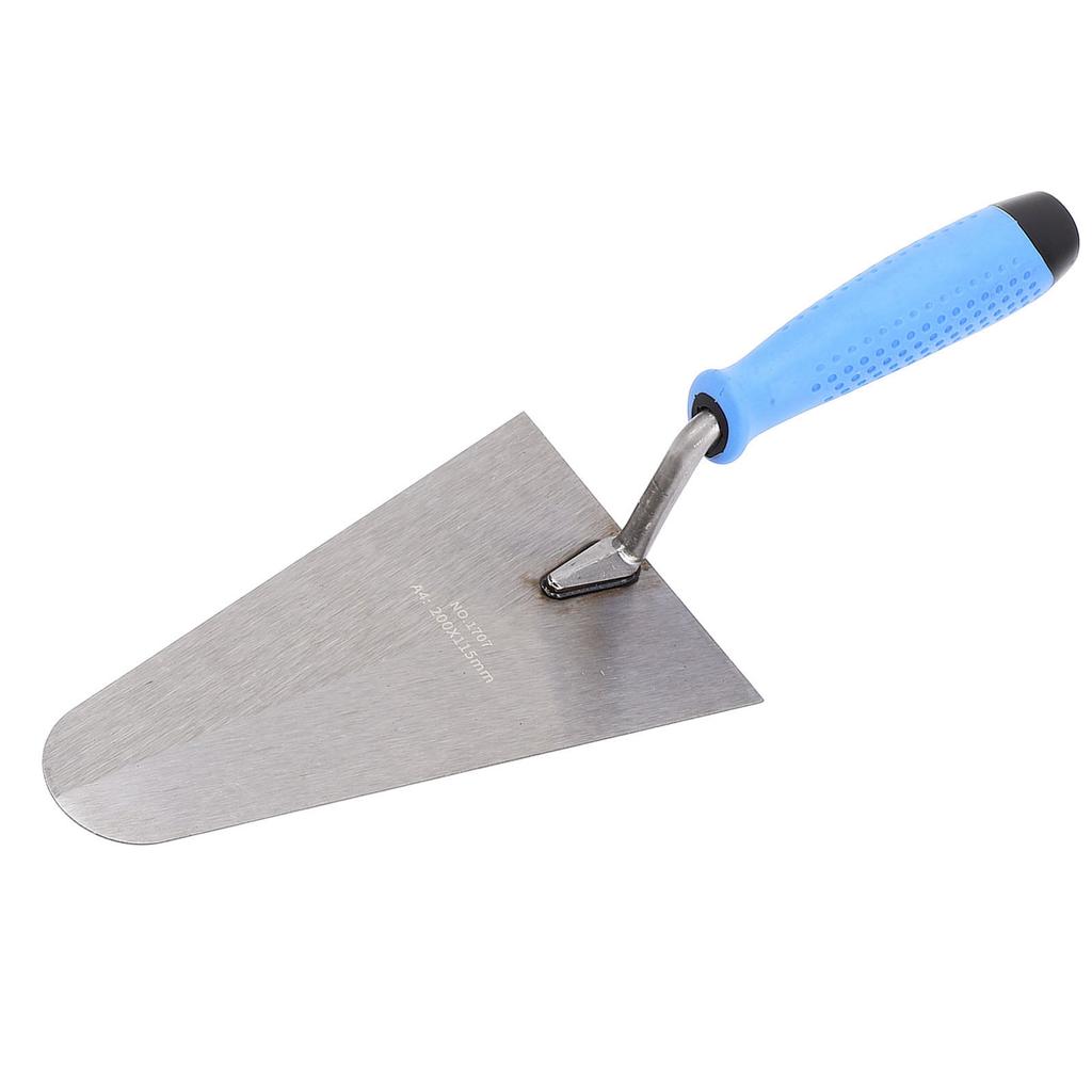 Mistrie de Zidar Mâner Ergonomic din Cauciuc Moale Oțel Carbon Mistrie pentru Tencuit pentru Perete Podea