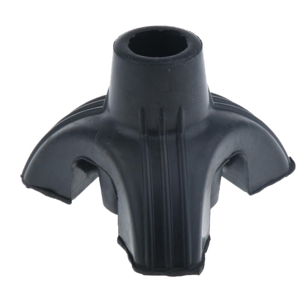 Crutches Support Base with Durable Rubber Tripod Tip 3/4 "5/8"