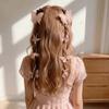 Beaded Chain Butterfly Hair Clips Sheer Mesh Hair Accessories Braided Hair Clips Outdoor