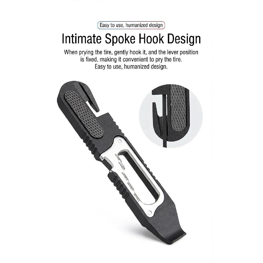 2Pcs Multifunctional Bicycle Tire Lever & Ratchet Wrench Repair Tool Set Nylon MTB Bike Tire Remover Cycling Pry Bar Repair Tool