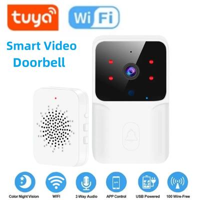 Tuya Smart WiFi Video Doorbell Wireless Door Bell With Camera Intercom Smart Home Intercom With Ding Dong Security Chime For Hom