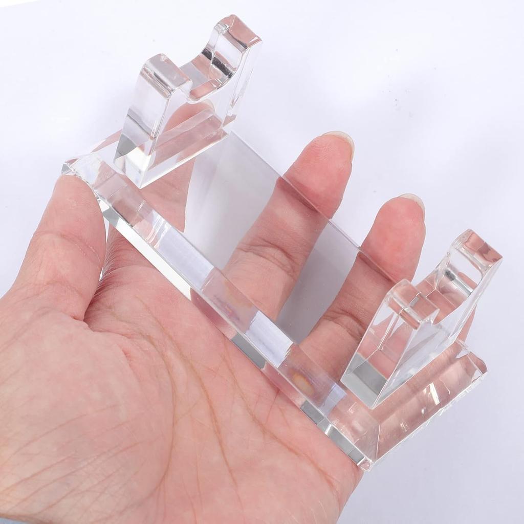 iplusmile Shelf Bracket Acrylic Pen Holder Clear Makeup Brush Rack Organizer Ballpoint Pen Wand Holder Showcase Paintbrush Drying Rack for Home