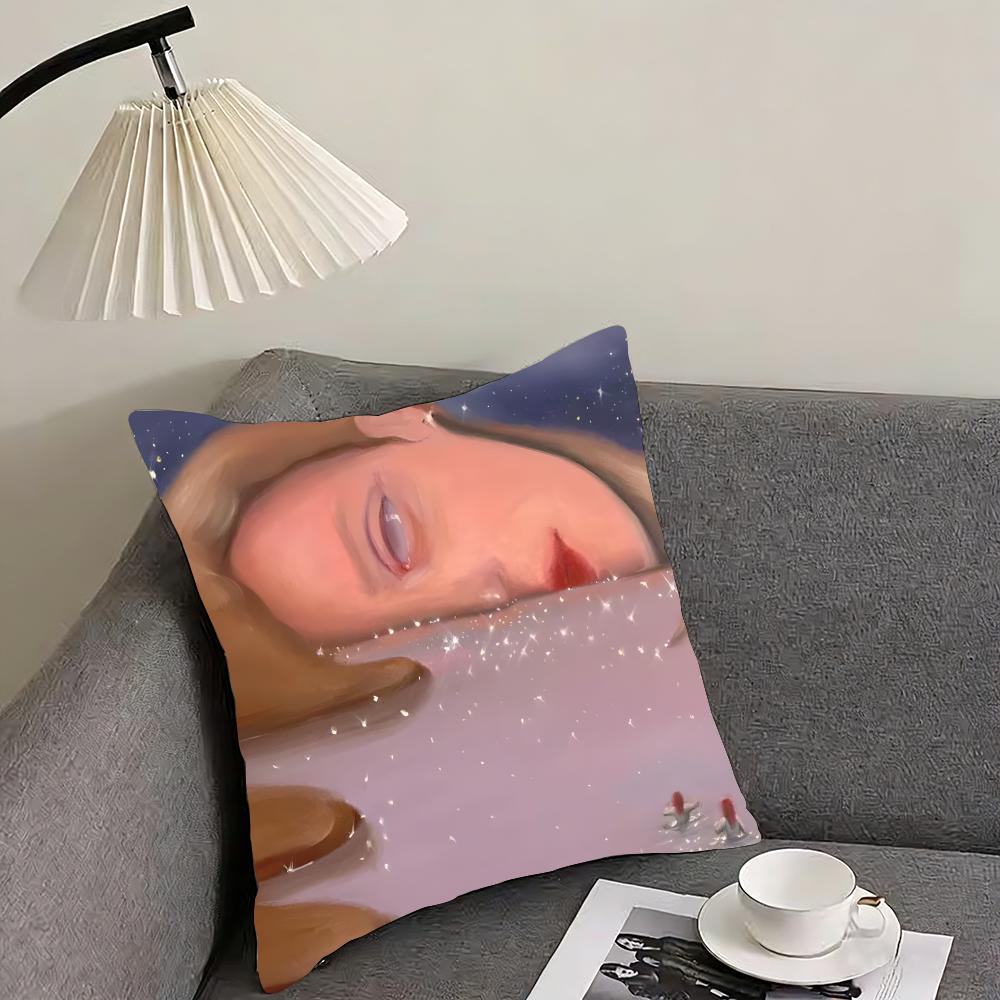 Works by Polish artist Monika Marchewka Cushion Cover Reversible Plush Pillow Cover – For car, sofa, bedroom, perfect as a gift.