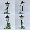 Solar Powered Outdoor Goose Statue Garden Decor Resin Animal Sculpture Lawn Yard Patio