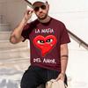 The Mafia Of Love T Shirt Funny Printed Tshirt Unisex Summer Tees Harajuku Fashion Short Sve O Neck Streetwear 2026 New Model Shor