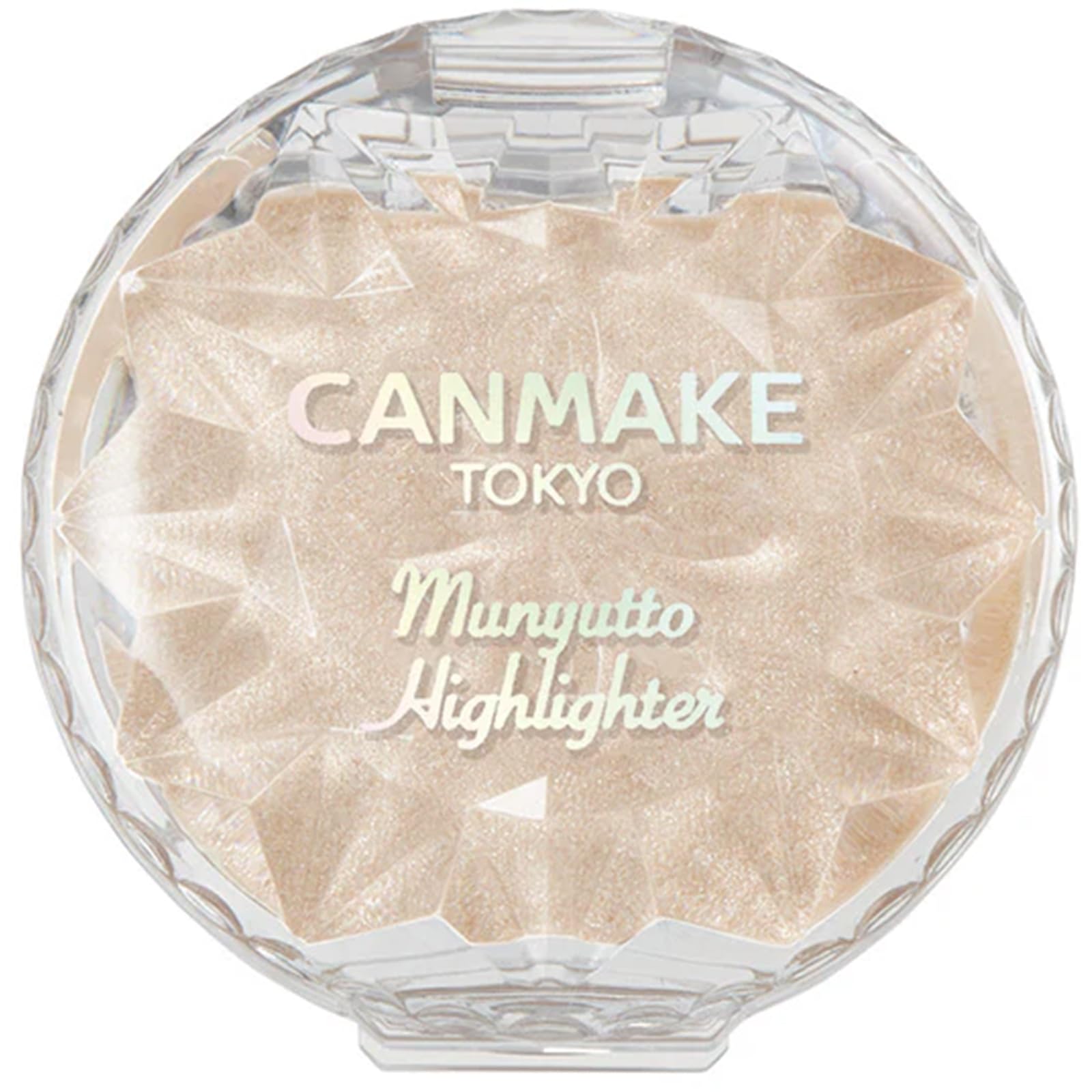 Canmake Cream Munyu Хайлайтер 01 Moonlight Gem Сырой Редкий Бежевый 3.8г, Хайлайтер, Плотно прилегающий, Гладкий,