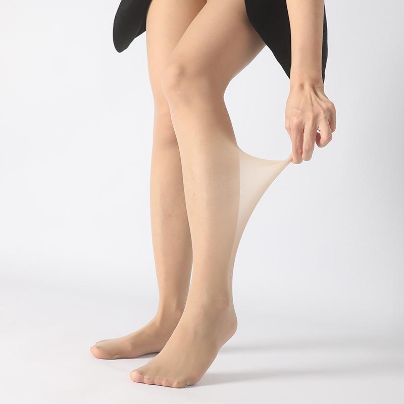 Plus Size Men'S Penis Sleeve Peach Buttocks 2100Kg Ultra-Thin Stockings Anti-Snag Sheer Sexy Invisible 5D Bare Leg Stockings
