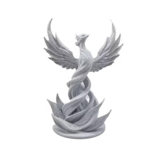 Phoenix Rising Sculpture 3D Printed Phoenix Bird Figurine Mythical Creature