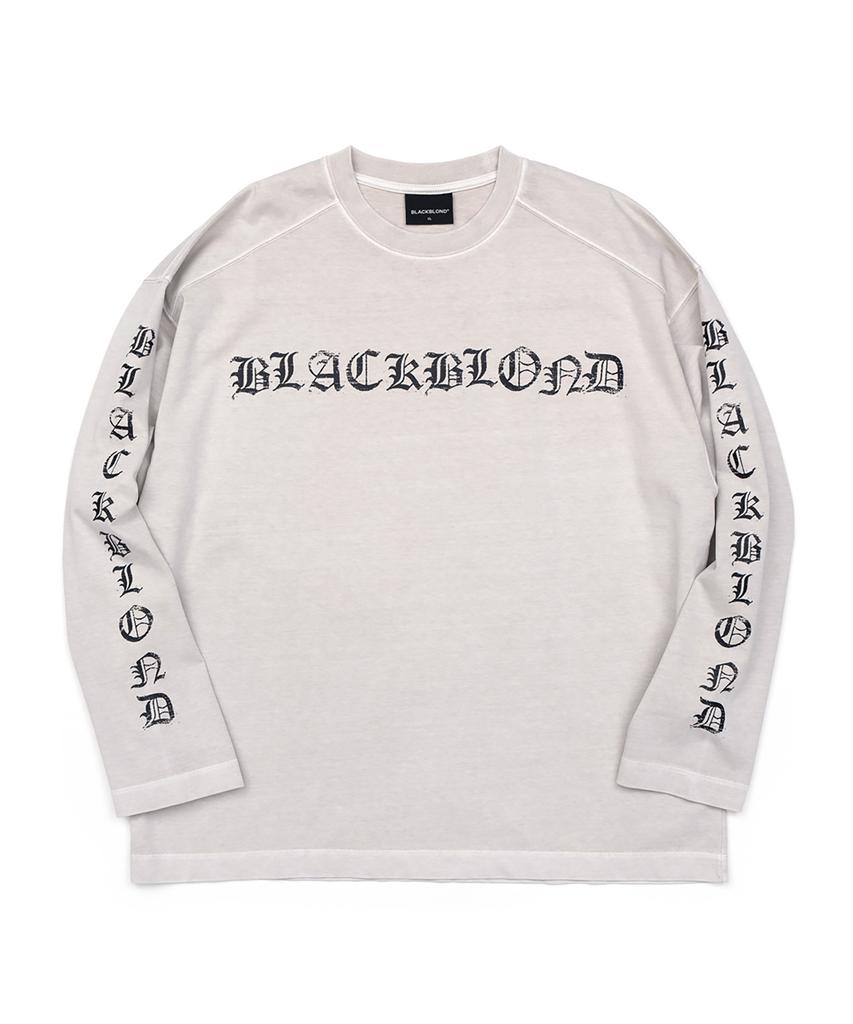 BLACKBLOND Vividi Crushed Face Pigment Long Sleeve Tee (Sand)