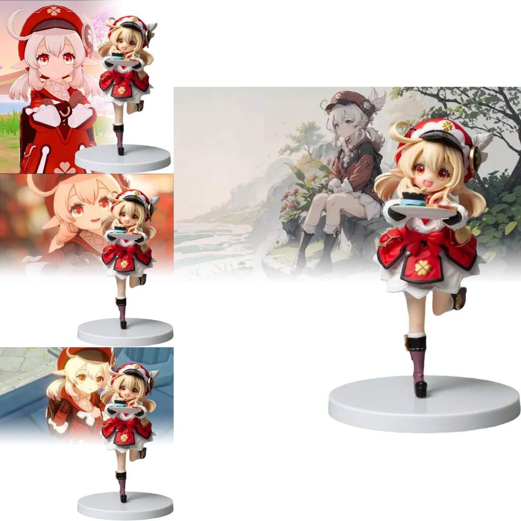 Genshin Impact Gk Klee Cute Coffee Shop Dessert Display Figure 16cm Pvc Model