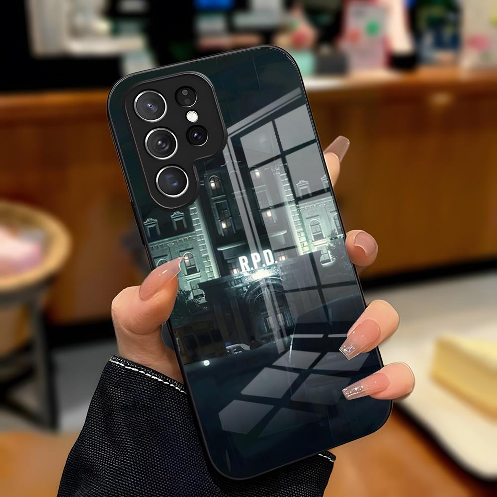 

Чехол для телефона игры Resident Evil для Samsung S26 S25 Plus S20 S20 Plus S22 Ultra S23 FE S21 Plus S21 Ultra Стеклянная крышка Samsung S25