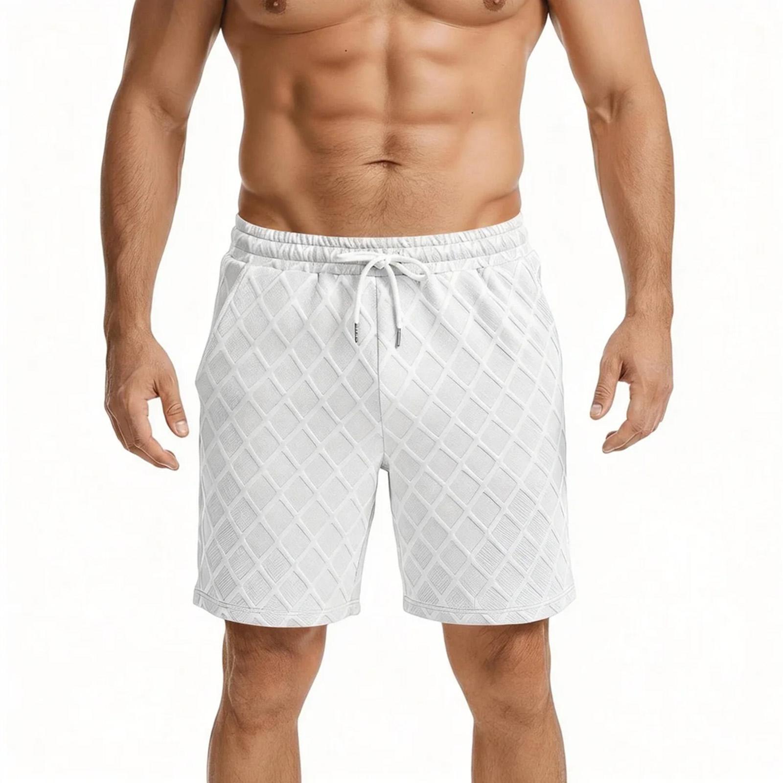 

Men s Summer Casual Drawstring Shorts S білий