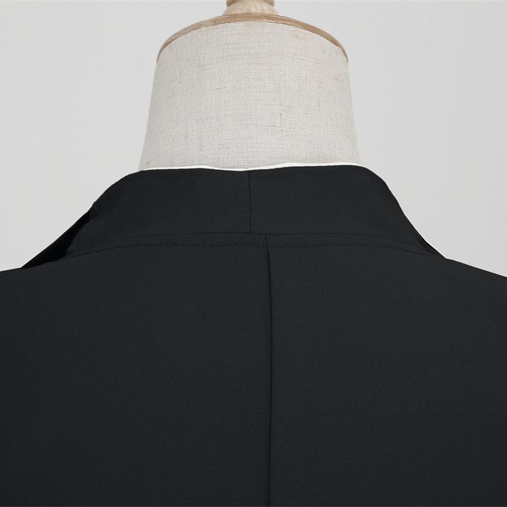 Women's Solid Color Retro Short-Sleeved V-Neck Casual Party Hem Dress