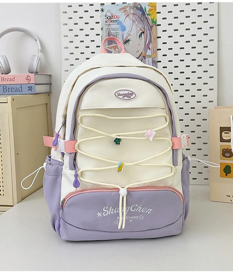 

Рюкзак для старшеклассников высокой ценности, свежий и милый, повседневный, простой, легкий, большой вместимости