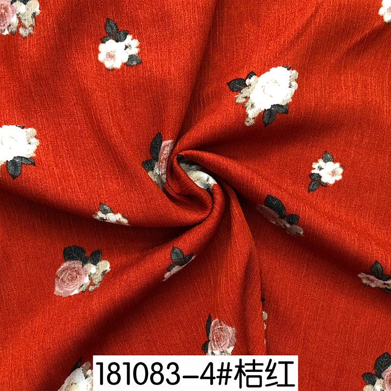 

100cm*130cm Flower Rayon Fabric Soft Viscose Material For Dress Shirt Little broken rose summer vacation tissus costura 100x145cm