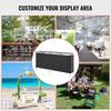 VEVOR Portable Tradeshow Podium Table, 1980 x 385 x 880 mm, Display Exhibition Counter Stand Booth Fair with Wall