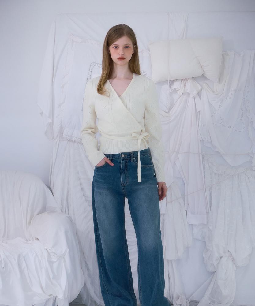 ROSEFRANTZ Muse Wrap Rib Knit [Ivory]