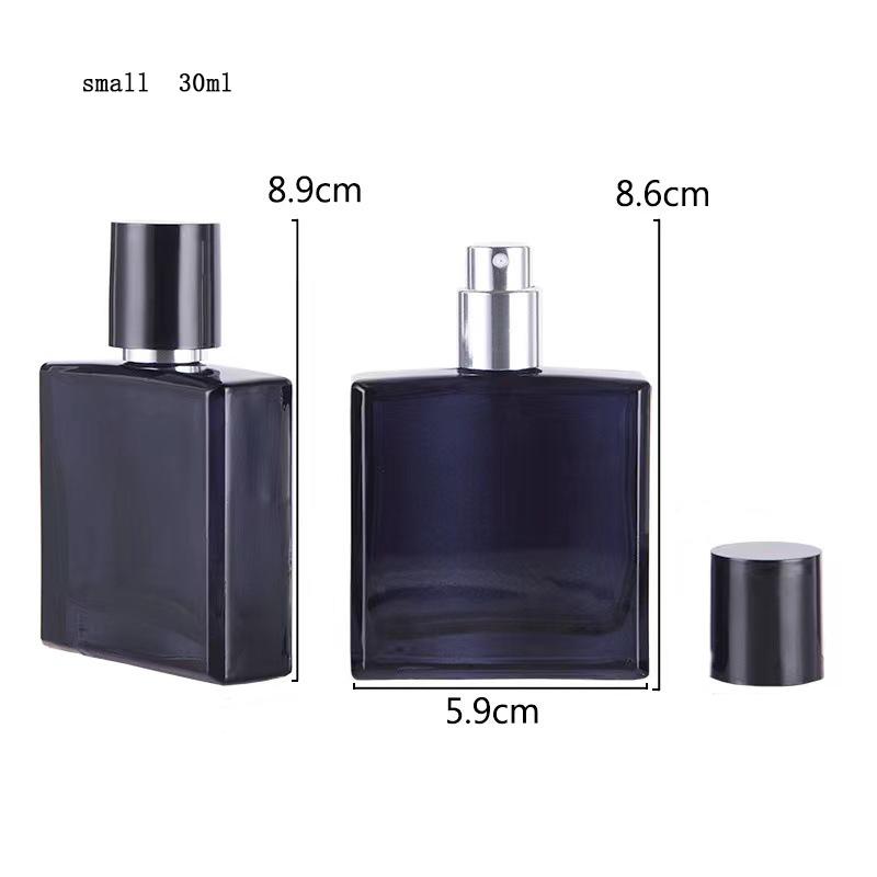 

1шт распылитель портативный дозатор духов миниатюрный стеклянный дорожный размер 8.7*5.7*2.2CM чёрный