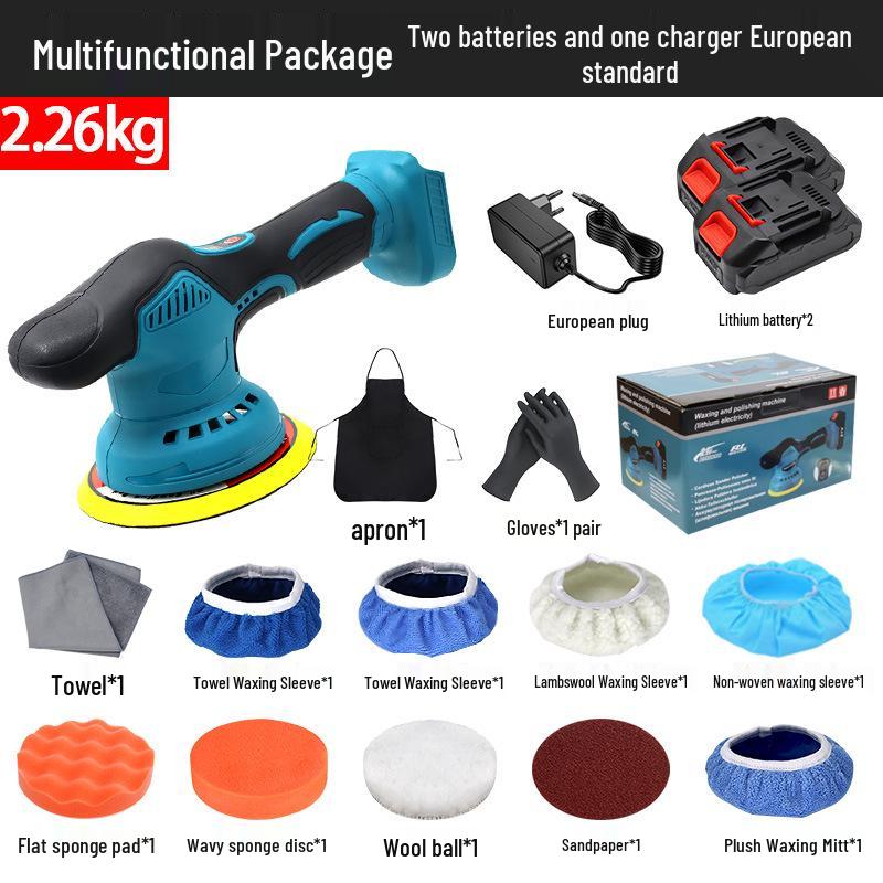 21V Cordless Car Polisher: Adjustable Speed, Handheld Waxer & Grinder with Lithium Battery