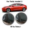 For Tesla Model 3 2016 2017 2018    Mud Flap Splash Guards Mudguards Front Rear Fender Protector Racing Car Mudflaps