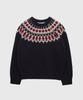 Kwinseulaebis Nordic Jacquard Wool Knit-Pullover
