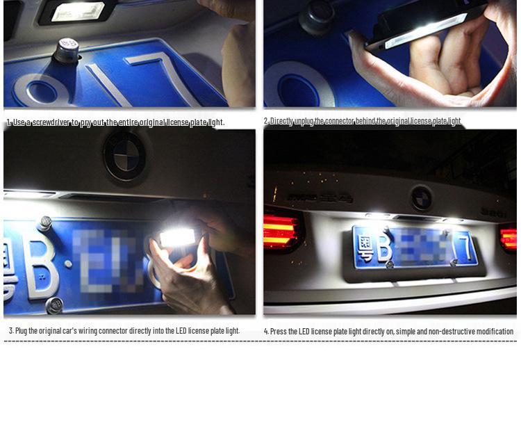 Mercedes-Benz LED License Plate Light for W203 Sedan