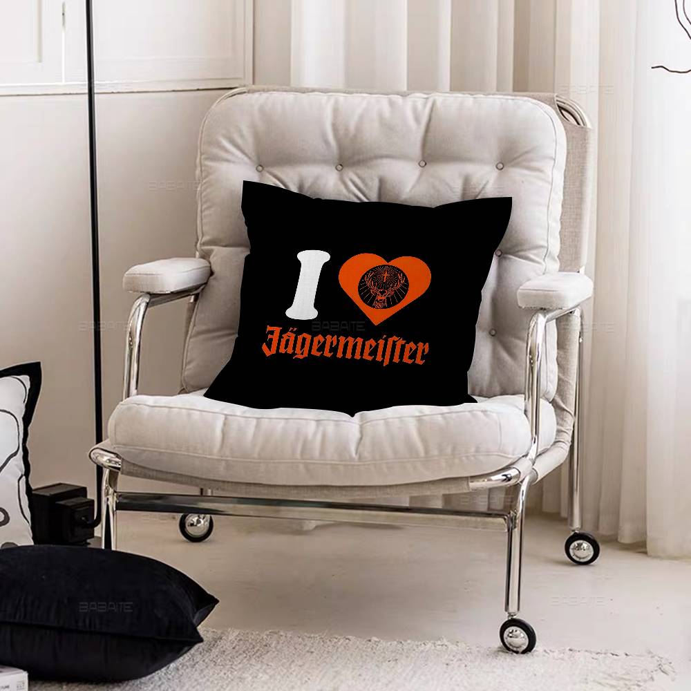 Hot J-JaegermeisterS Cushion Cover Pillowcase Upholstery Sofa Throw Pillow Home Decor Pillowcas