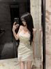 Sexy Low-Cut Spaghetti Strap Bodycon Dress for Women – Slim-Fit, Figure-Hugging Nightclub & Workwear Skirt