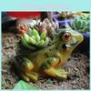 Simulated Succulent Planter With Frog Decor For Yard Decor And Festive Gifts