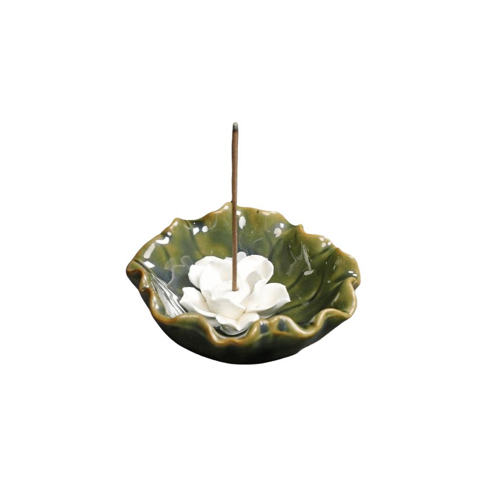Ceramic Incense Burner Flower Design Incense Burning Tray Incense Stick Holder  Home Decor