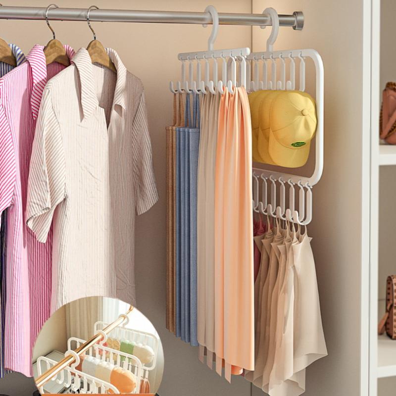 Wardrobe Vest, Underwear, Camisole Storage Hanger, Hat Hanger, Multifunctional Hook And Clip Clothes Drying Rack
