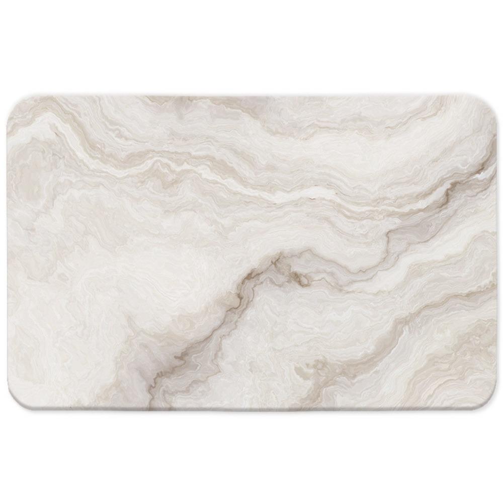 Simple Printing Bathroom Thickening Mat Bath Non-slip Carpets In Wash Basin Bathtub Side Floor Rug Shower Room Doormat Memory Foam 3D Pad