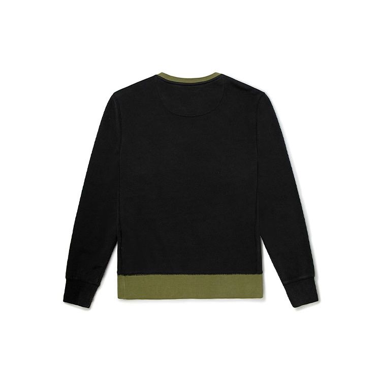 Vans X Nigel Cabourn Collaboration Fun Oil Painting Print Crewneck Sweatshirt Men Sweatshirt Black VN0A4VLWH9H