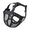 Adjustable Black Dog Muzzle for Short Snout Breeds, Stops Biting, Barking, Chewing
