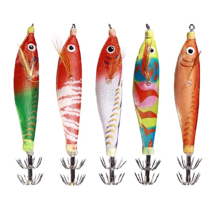 Fishing Lures Glow Jig Hook Shrimp Lures Baits Squid Jig Artificial Hard Baits Glow Squid Jig Cuttlefish Hook