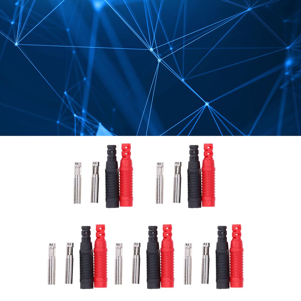 Brass Banana Socket Set Kit, Maximum Current 24A, Stable Performance with Female Banana Socket, Industrial Equipment, for Electronic Instruments