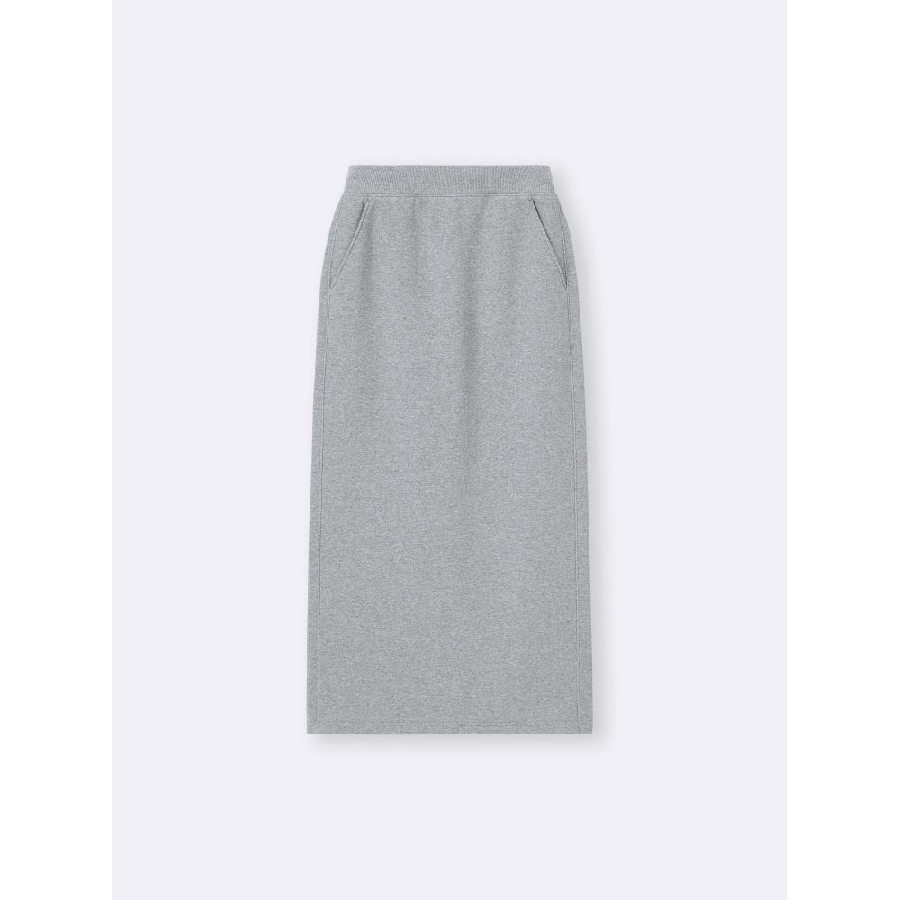 Gu Heavyweight Sweat Narrow Skirt  Length 88.5 95.5cm 