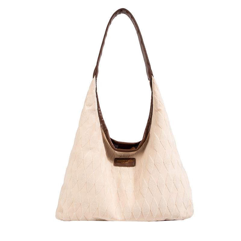 Fashionable Large Capacity Women's Bag 2023 Urban Chic Soft Wool Tote Bag For Everyday Use