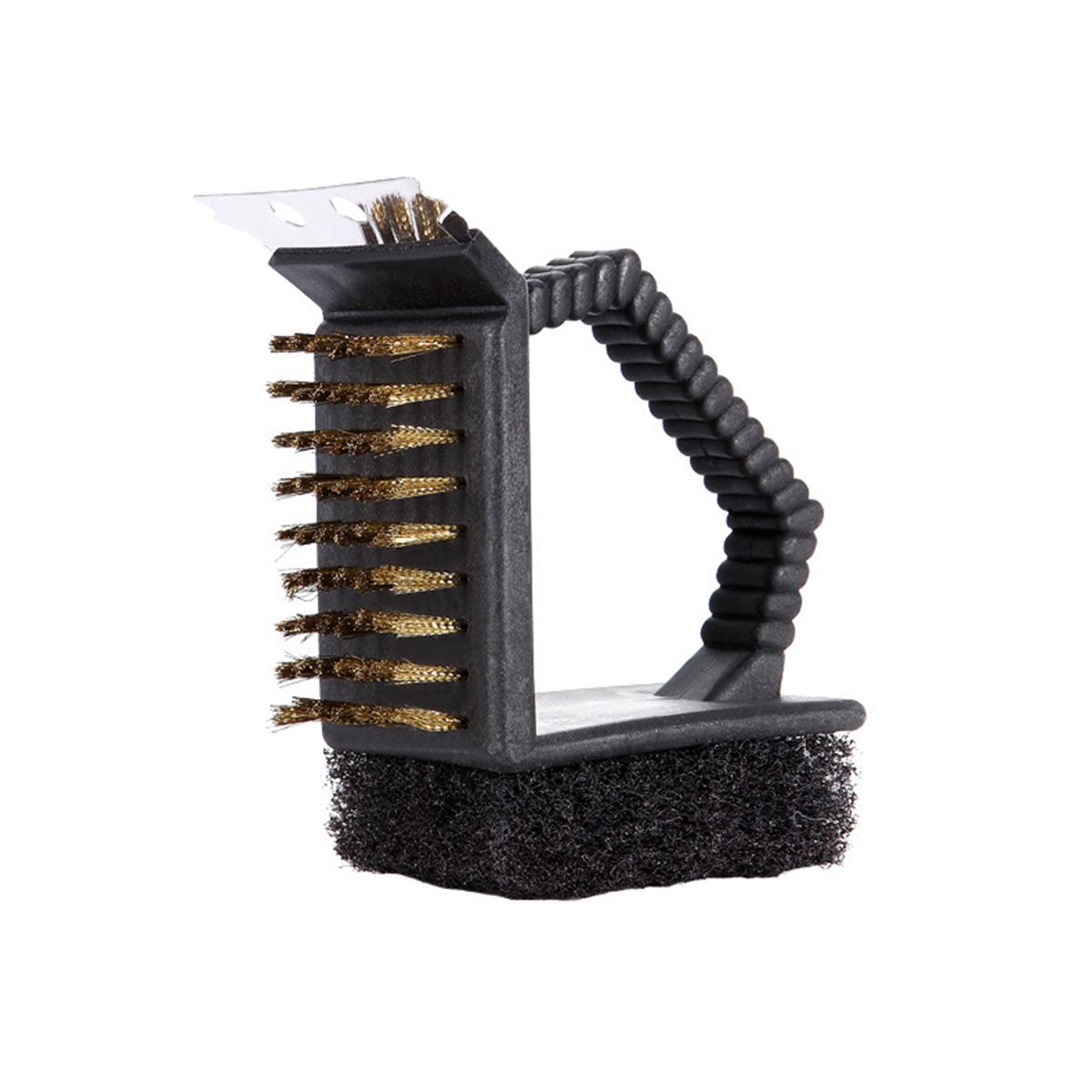 

Steel Scouring Pad 3-in-1 Triangle Grill Brush Birdcage Cleaner Cleaning Tool Cage Accessories чёрный
