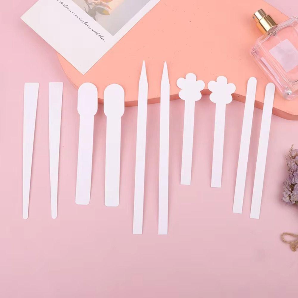 100Pcs New Flower Shape Perfume Test Strips Pointed Oil-absorbing Fragrance Test Strips Essential Oil Test Strips