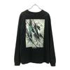 HUF Back print Long sleeve T-shirt L black Ron T cut and sew Men's Used
