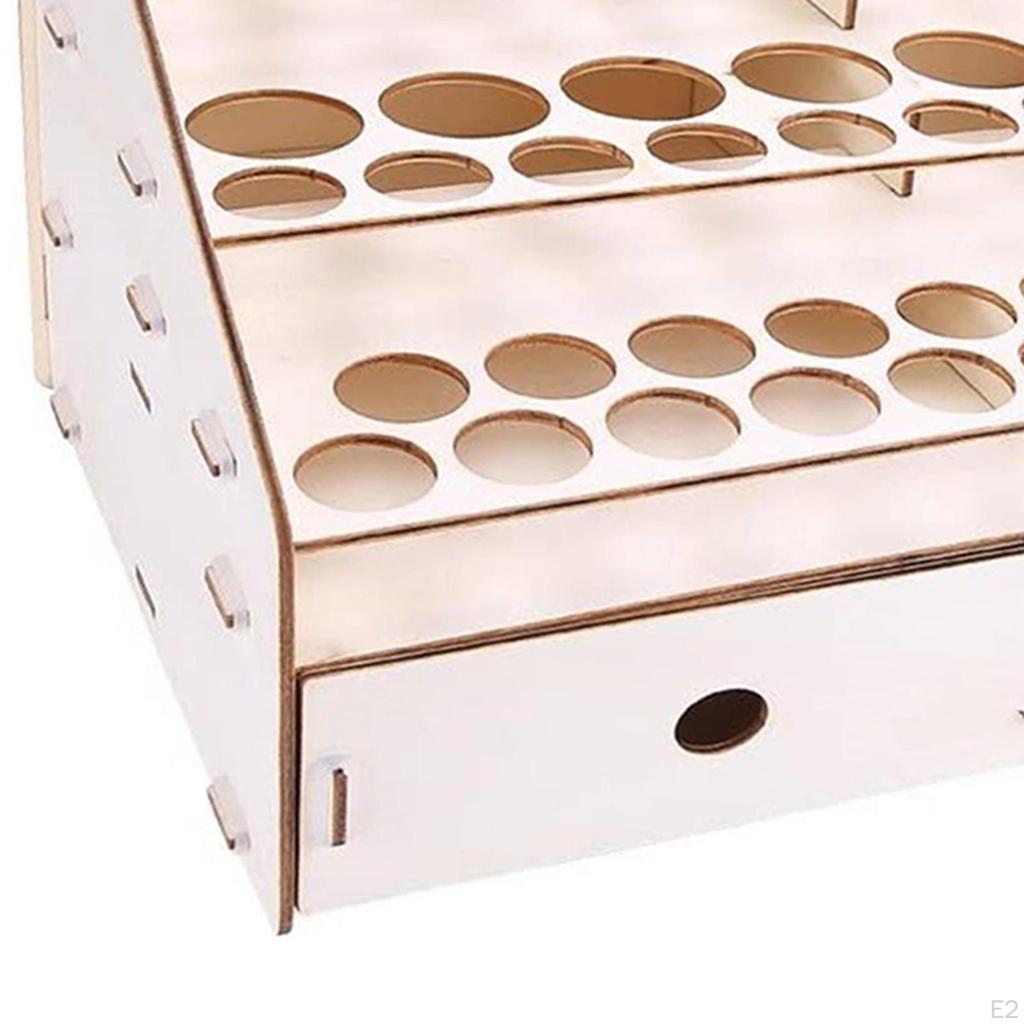 Paint Brush Rack, Portable Arranged Holder for Sanding Strip Scissors Artists Makeup