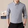 Men's 100% Cotton Long-Sleeve Plaid Shirt - Spring/Autumn, Breathable & Comfortable
