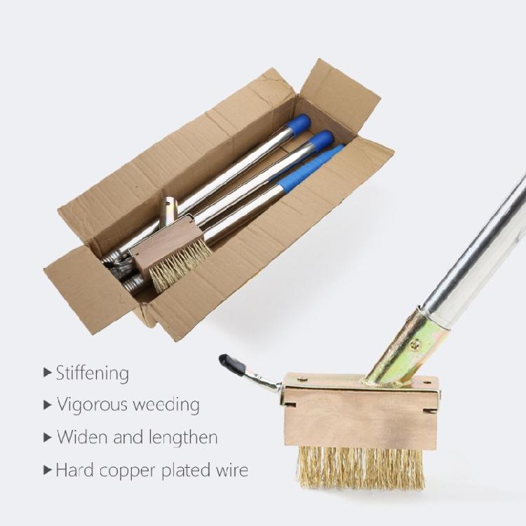 Ergonomic Stainless Steel Weeding Tool, Modulars Poles for Easy Adjustment Crack Weeder for Outdoor Groundskeeping