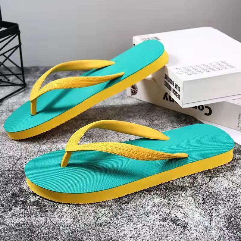 Flip-flops summer rubber drag men's and women's beach cool slippers