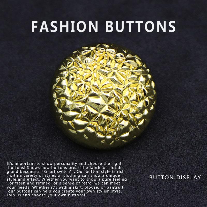 

10 шт. Металлические пуговицы круглые золотые пальто тренчкот шерстяная одежда изысканные высококачественные пуговицы пальто Daquan Gold * 20MM