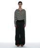 PARTIMENTO WOMEN 2Way Belted Layered Parachute Pants_Black